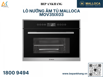 Lò hấp âm tủ Malloca MST35IX03  - Dung tích 35 lít -  Màu đen 